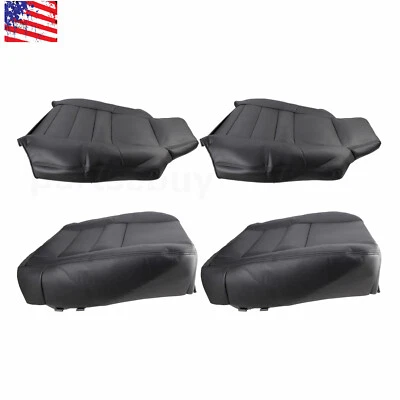 For 2002-2007 Ford F250 F350 F450 F550 Lariat Super Duty XLT Seat Covers Black - Image 1 of 4