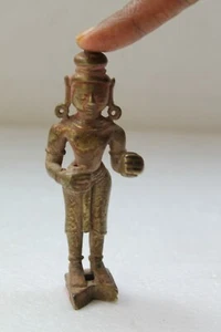 Antique Solid Brass Standing Religious Fine Holy Jain God Figurine Statue NH3140 - Picture 1 of 8