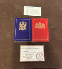 GRAND SLAM Bridge Game CARDS & Presidential Pottery Set Vintage Limited No. 552