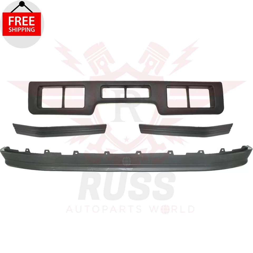 New Front Lower Valance + Bumper Molding Kit 4PC For 1992-1997 Ford F-150 BRONCO Foto 1 de 4