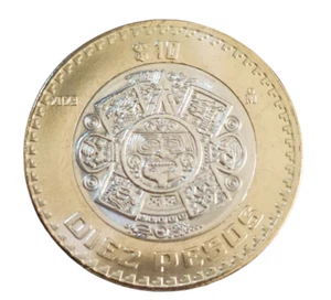 $10 PesosTonatiuh Mexico 2023 with Die Chip Error in anverse BU condition - Picture 1 of 3
