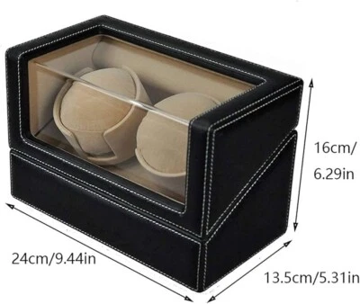 Automatic Watch Winder - Rotating Display Box for (2)Two Watches - Image 1 of 4