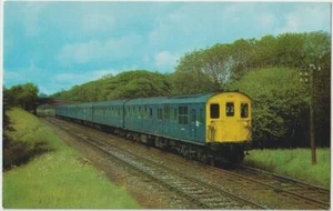 Railway Postcard BR Class 203 Hastings DEMU 1036 Crowhurst - Picture 1 of 1