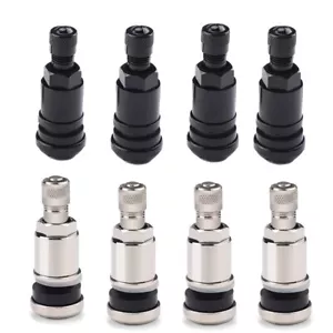 4 x Metal Valves Universal for 11.3 mm Alloys Wheels Bolt In Tyre Valve - Picture 1 of 13