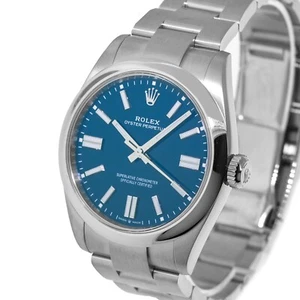 Rolex NEW RELEASE 2025 Oyster Perpetual 41mm Steel Blue Index Dial 134300 - Picture 1 of 9