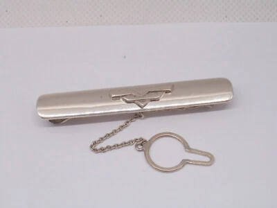 Fermacravatta in ARGENTO 925 con AQUILA stilizzata - cerimonia - cravatta - - Immagine 1 di 4