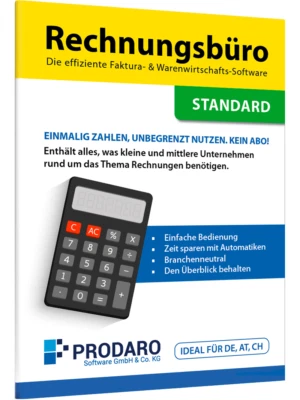 Rechnungsprogramm - Prodaro Rechnungsbüro - Bild 1 von 2