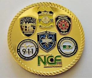 Medalla 7 NEGOCIADOS DSP Dept Seguridad Publica PUERTO RICO Challenge coin token - Picture 1 of 10