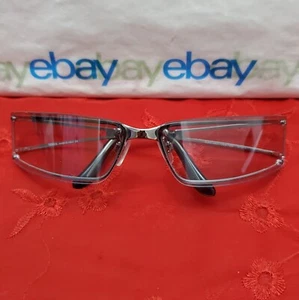 VERSUS L63 26M/294 Silver/Gray 67□13 115 Rectangle Sunglasses /Light Blue Lenses - Picture 1 of 24