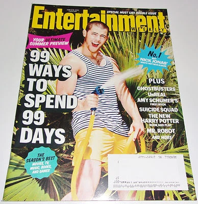 Nick Jonas Entertainment Weekly Jun 2016 Summer Preview Amy Schumer Harry Potter - Image 1 of 2