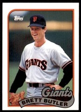 1989 Topps Brett Butler Baseball Cards #241