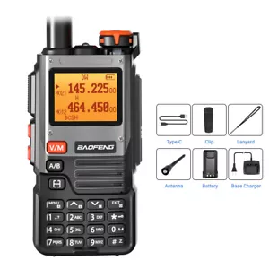 Walkie talkie Baofeng UV-K61 multibanda FM NOA radio prosciutto 999CH USB-C ricarica - Foto 1 di 12