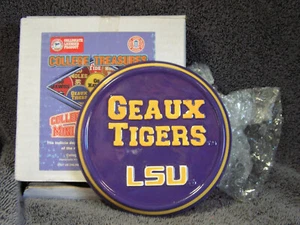 Louisiana State University; "Geaux Tigers"; 5.25"; Ceramic Plaque; Set of 2; New - Picture 1 of 5