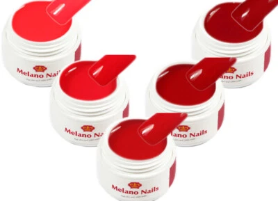 Serie Hell Rot 5er Set je 5ml UV Gel Made in Germany Set-52