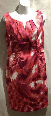 SL FASHIONS MUJER ROSA OSCURO VESTIDO FORMAL SIN MANGAS TALLA: 14/42 (WD217) Foto 1 de 4