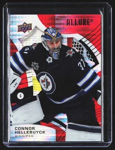 Connor Hellebuyck 2021-22 Upper Deck Allure Red Rainbow NHL #87 Winnipeg Jets - Picture 1 of 3