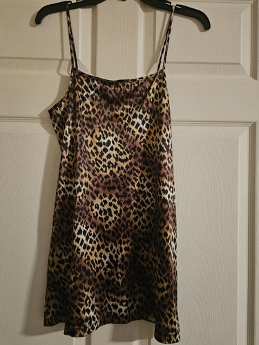 UNDERCOVER Victoria's Secret Mini Vestito Slip Stampa Leopardata Bambola Taglia S