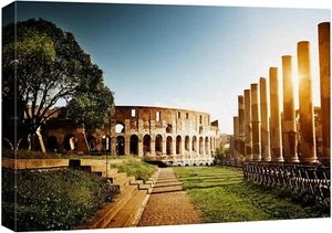 Wall26 - National Landmarks Canvas Print Wall Art - Colosseum in Rome - Picture 1 of 6