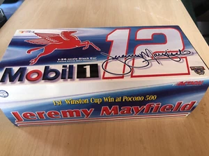 NEW in Box Action 1:24 Jeremy Mayfield 1st Winston Win @ Pocono 500 Mobil 1 #N9 - Picture 1 of 4