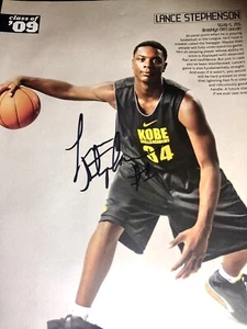 LANCE STEPHENSON Indiana Pacers NBA auto autograph basketball magazine pg. photo - Picture 1 of 6