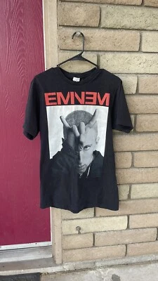Eminem 2014 Monster Tour Devil Horns Black T-Shirt VTG Tee Shirt Size L - Image 1 of 4