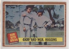 1962 Topps Babe Ruth Miller Huggins Babe and Mgr Huggins #137.1 Rookie RC HOF