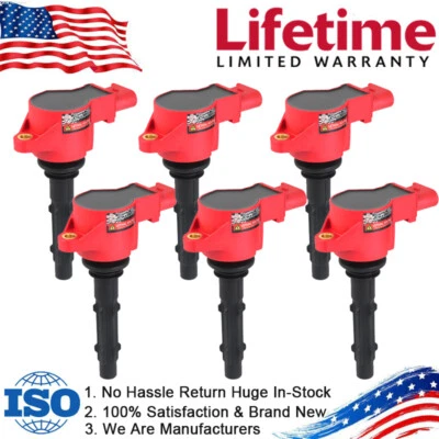 Paquete de 6 bobinas de encendido para Mercedes-Benz E280 E300 E350 C230 C250 C280 C300 UF535 Foto 1 de 4