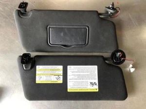 2016-2019 Ford Explorer Sun Visors Left & Right Visor Set Black OEM - Picture 1 of 3