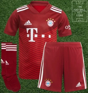 adidas Bayern Munich Home Kit Kids - Shirt Shorts & Socks - Infants / Youth - Picture 1 of 9