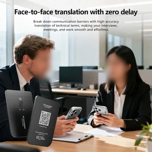 Multilingual AI Translator Device 140 Plus Languages Magnetic Charging - Picture 1 of 12