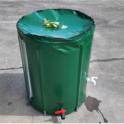 100 Litre Collapsible Rain Water Barrel Tank Butt Storage Spout Collector - Image 1 of 4