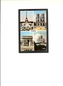 FRANKREICH PC "Szenen von Paris" 14.06.1954 Paris nach Dearborn, Mi. - Bild 1 von 2