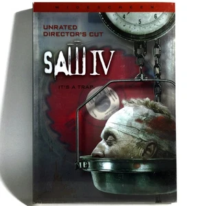 Saw IV (DVD, 2007, Full Screen) w/ Slipcover !    Betsy Russell      Tobin Bell - Picture 1 of 3