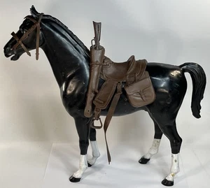 Caballo de colección MARX Best of the West Johnny West TRUENOBOLT negro con tachuela - Imagen 1 de 10