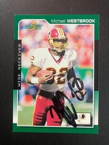 Michael Westbrook 2000 Score Redskins In Person IP TTM signed Auto Autogramm - Bild 1 von 3