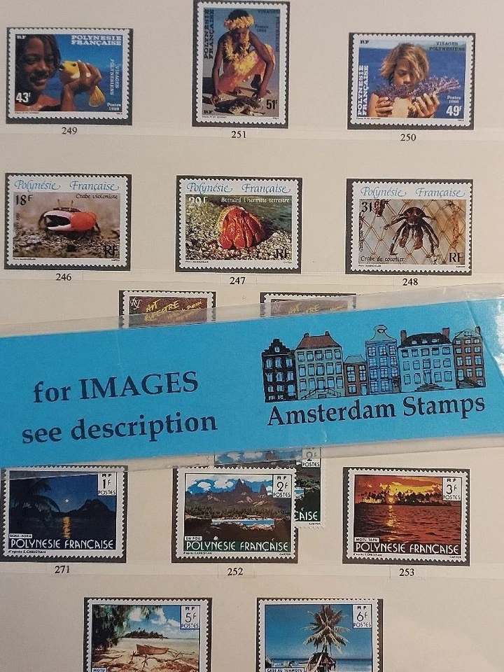 França Polinésia 1986-1994 + extra muito bom estado cpl coleção MNH em Lindner High CAT TOP - Imagem 1 de 1