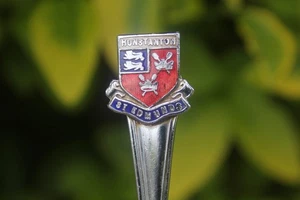 Vintage Spoon Hunstanton Norfolk Souvenir UK St Edmunds Chrome Plate British - Picture 1 of 10