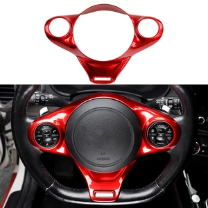 Rot Lenkradverkleidung Lenkrad-Blende Abdeckung Trim Für Kia Soul GT 2020-2025 - Picture 1 of 6