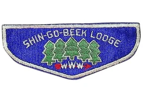 Shin-Go-Beek Lodge 334 Thatcher Woods Area IL S1 Cut-edge Flap WHT Bdr (MO2259) - Bild 1 von 2