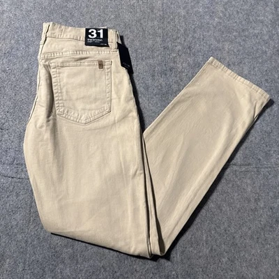 Pantalón de mezclilla Joe's Brixton recto estrecho cinético suave elástico para hombre 31x34 tostado nuevo con etiquetas Foto 1 de 4