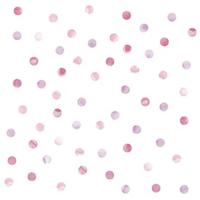 Wall Pops DWPK2466 Watercolor Dots Wall Art Kit, Pink  - image 1 of 4