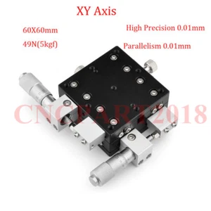 XY Axis Trimming Platform Displacement Sliding Linear Stage Table 40/50/60/90mm - Picture 1 of 12