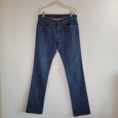 J BRAND Mens Dark Wash Denim Jeans Size 30 Cotton Linen Straight Leg Luxury - Image 1 of 4