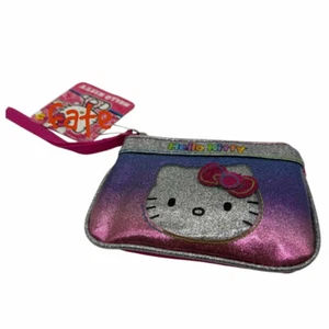Hello Kitty Rainbow Small Pouch Card Purse Wallet Wristlet - Picture 1 of 2