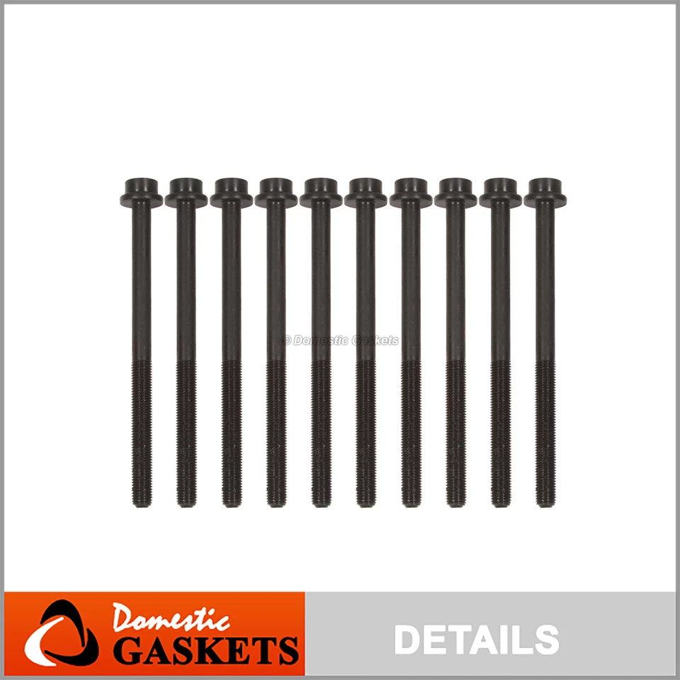 Head Bolt Set Fits 01-17 Ford Mazda Lincoln Mercury 2.0L 2.3L 2.5L DOHC & Turbos - Изображение 1 из 4