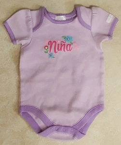 Girls Infant Lavender Nina Onecie/Bodysuit: 0/3M-3/6M - Picture 1 of 3