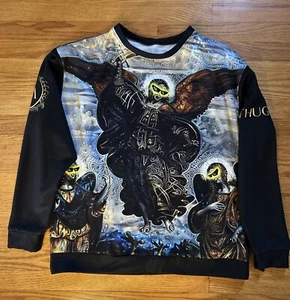 Thug Angels Men’s Sweatshirt XL Urban Fashion Hip-Hop Renaissance Art Angel - Picture 1 of 8