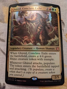 Ghired, Conclave Exile - 042/302 Oversized Foil Near Mint MTG Commander