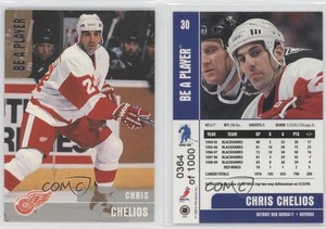1999-00 ITG Be A Player Memorabilia Silver /1000 Chris Chelios #30 HOF