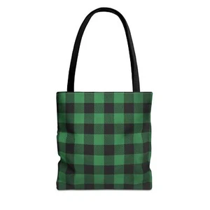 Bolso de Mano a Cuadros Navidad Verde/Negro (AOP) - Imagen 1 de 61
